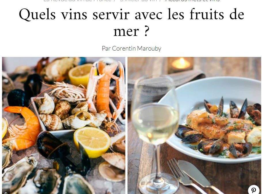 Quels vins servir avec les fruits de mer?